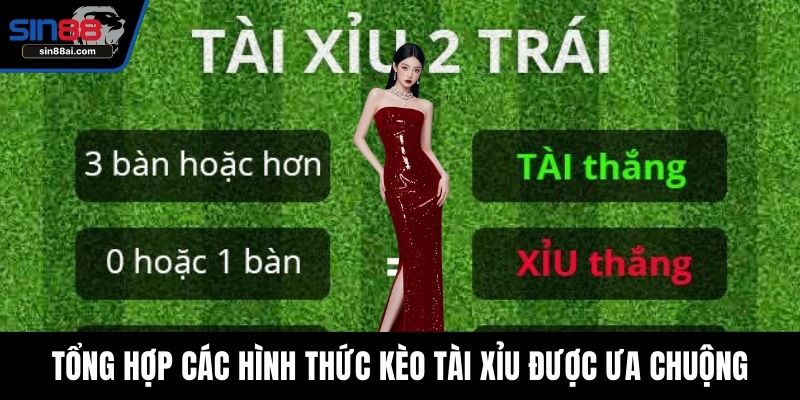 Tổng hợp các hình thức kèo tài xỉu được ưa chuộng