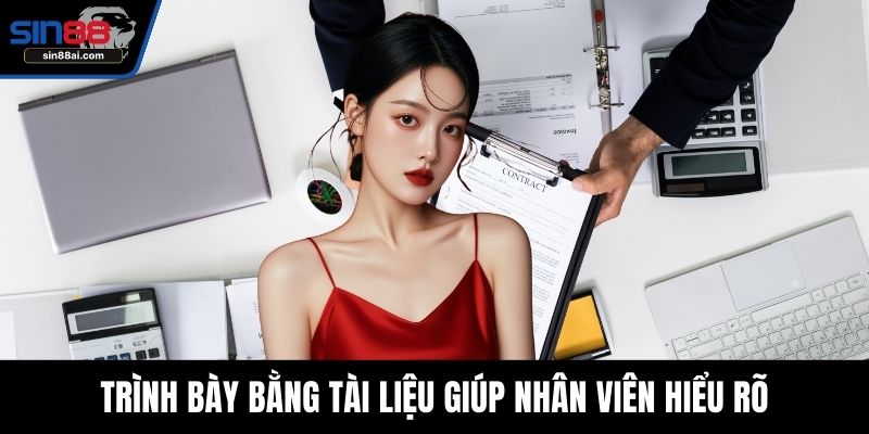 Trình bày bằng tài liệu giúp nhân viên hiểu rõ 
